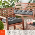 thumbnail image 5 of Sunbrella Canva Coal 51 x 18 in. Outdoor Bench Cushion by Greendale Home Fashions, 5 of 8
