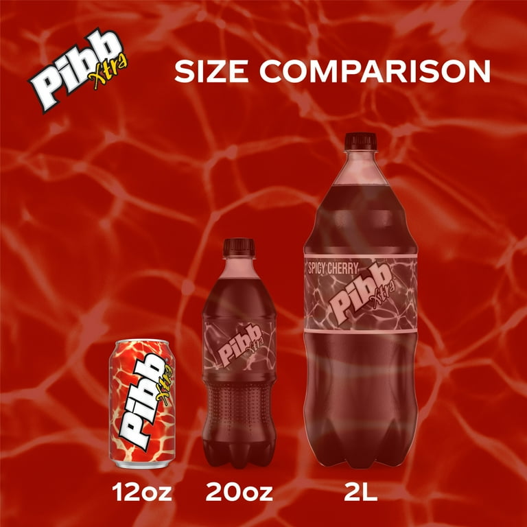 Pibb Xtra Spicy Cherry Soda Pop, 12 fl oz, 12 Pack Cans
