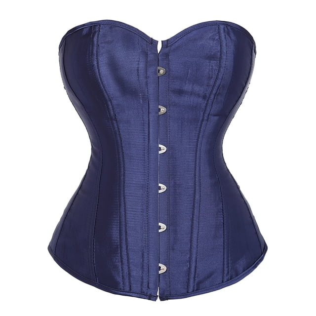 Grebrafan Corsets Bustier à Lacets Femme Bleu Marine 3TG