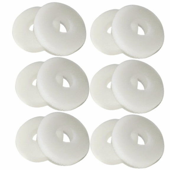 Qzbhct 12 Pcs Round Foam Filter Pads for Biorb Aquarium Bio Sponge Replacement Service Kit