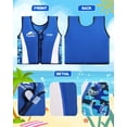 thumbnail image 5 of Gogokids Life Jackets for Kids,Toddler Swim Vest Flotation Buoyancy Swimsuit Trainer Vests Jacket for Boys/Girls Age 2-6 Years, 5 of 12