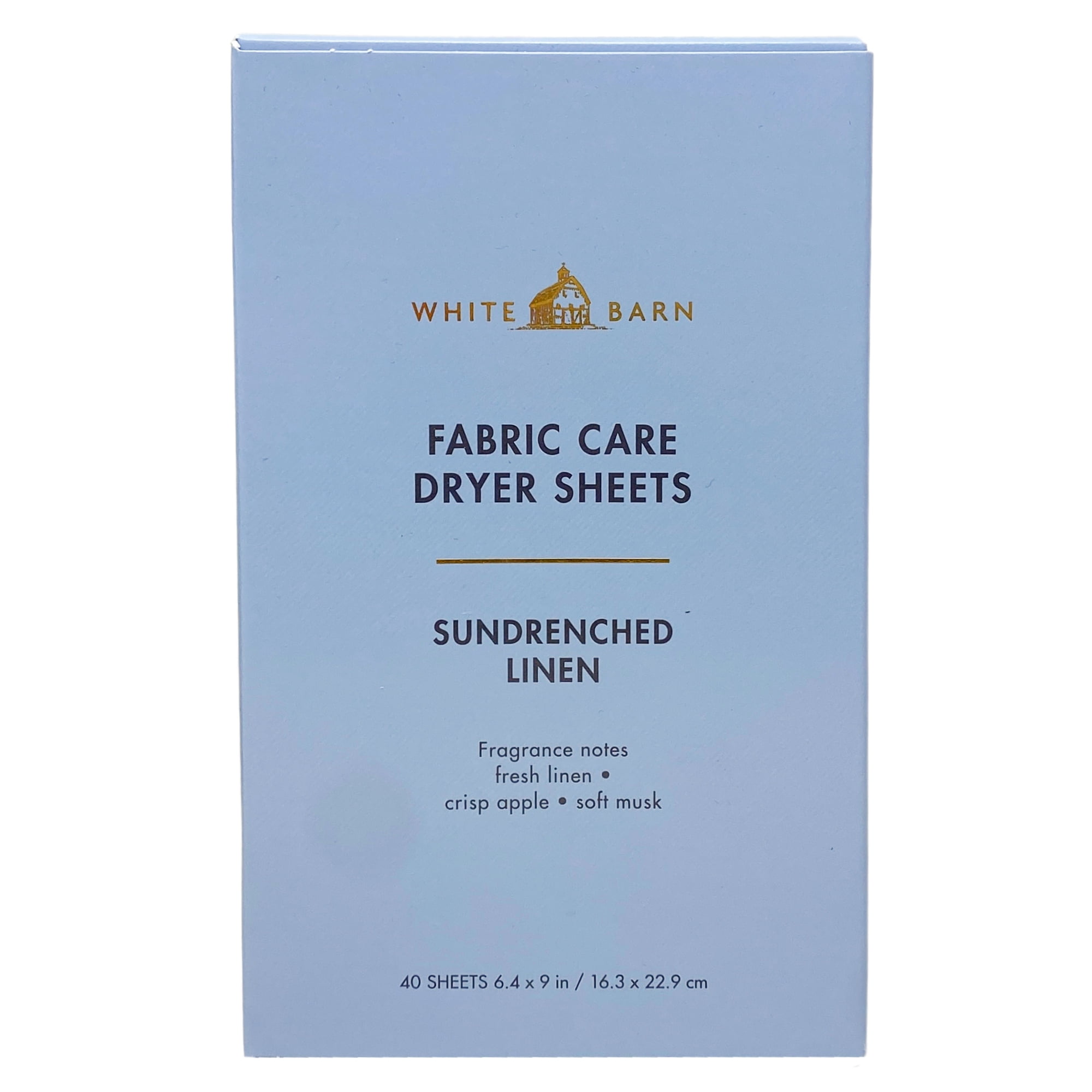 Bath & Body Works Sundrenched Linen Fabric Care Dryer Sheets - 2 Boxes (80 Sheets Total) - with a Natural Oats Mini Soap
