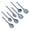 Blue, variant on Lynono 7Pcs Soft Silicone Cooking Accessories Kitchen Utensils With Comfortable Grip