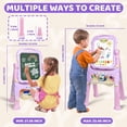 thumbnail image 2 of Easel Joyooss Art para niños con pizarra magnética y accesorios, 2 of 8