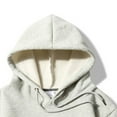 thumbnail image 5 of VSSSJ Mens Hoodies Relaxed Fit Solid Color Casual Hooded Sweatshirts Long Sleeve Drawstring Comfy Basic Versatile Pullover with Pocket Gray XL, 5 of 6