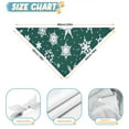 thumbnail image 6 of Dog Bandana 2 Pack,Green Christmas Snowflake Pattern Bandanas for Dogs,Cat Bandana,Small/ Large Dog Bandana 2 Size,Dog Bandanas Girl Boy, 6 of 6