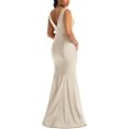 thumbnail image 2 of Cynthia & Sahar Womens Sateen Ruched Evening Dress, 2 of 2