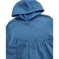 thumbnail image 3 of Quad Seven Boys' Fleece Jogger Set - 4 Piece Solid Pullover Hoodie and Cargo Sweatpants (Size: 8-18), 3 of 7