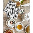 thumbnail image 4 of Black White Lines Kitchen Dish Towels for Drying Dishes Set of 4, Retro Stripes Texture Minimalist Art Waffle Weave Microfiber Hand Tea Bathroom Towels Quick Dry & Absorbent Towel 15.7x23.6, 4 of 7