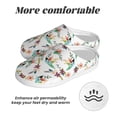 thumbnail image 6 of Haiem Pretty Floral With Leaves Print Women's Fuzzy Memory Foam House Slipper Cozy Home Footwear Non-slip Winter Slippers-39/40, 6 of 7