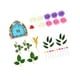 thumbnail image 5 of 28 Piezas Fairy Cake Toppers Decoraciones Mini Casa de Hadas Flores Hojas Hechas de Arcilla PP Papel y Madera Adecuadas para Cumpleaños de Niñas, 5 of 9