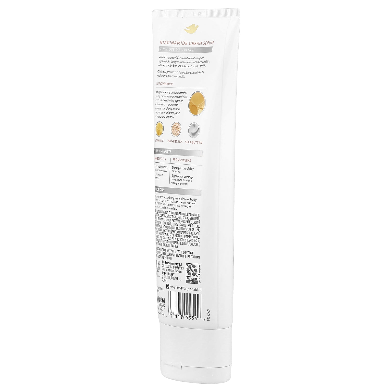 Dove Body Cream Serum, Niacinamide + Even Tone, 8 fl oz