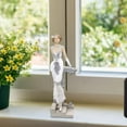 thumbnail image 4 of Comfy Hour Glamour Elegance Victorian Style Lady Collection Standing Lady Leaning Against Stair Handrail Collectible Figurine,13-inch Height, Silvery, Polyresin, 4 of 5