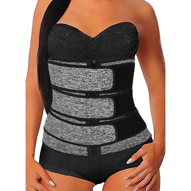 Summark Neoprene Sweat Waist Trainer Corset Trimmer Belt For Women Weight Loss Waist Cincher Shaper Slimmer Walmart Com Walmart Com
