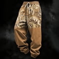 thumbnail image 2 of Mens Sweatpants with Pockets Cool Western Cowboy Style Print Relaxed Fit Elastic Waist Joggers Jogging Pants, 2 of 4