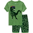 thumbnail image 3 of FEDPOP Toddler Boys Short Sleeve Pajamas Dino Sleepwear Sets 5T, 3 of 8