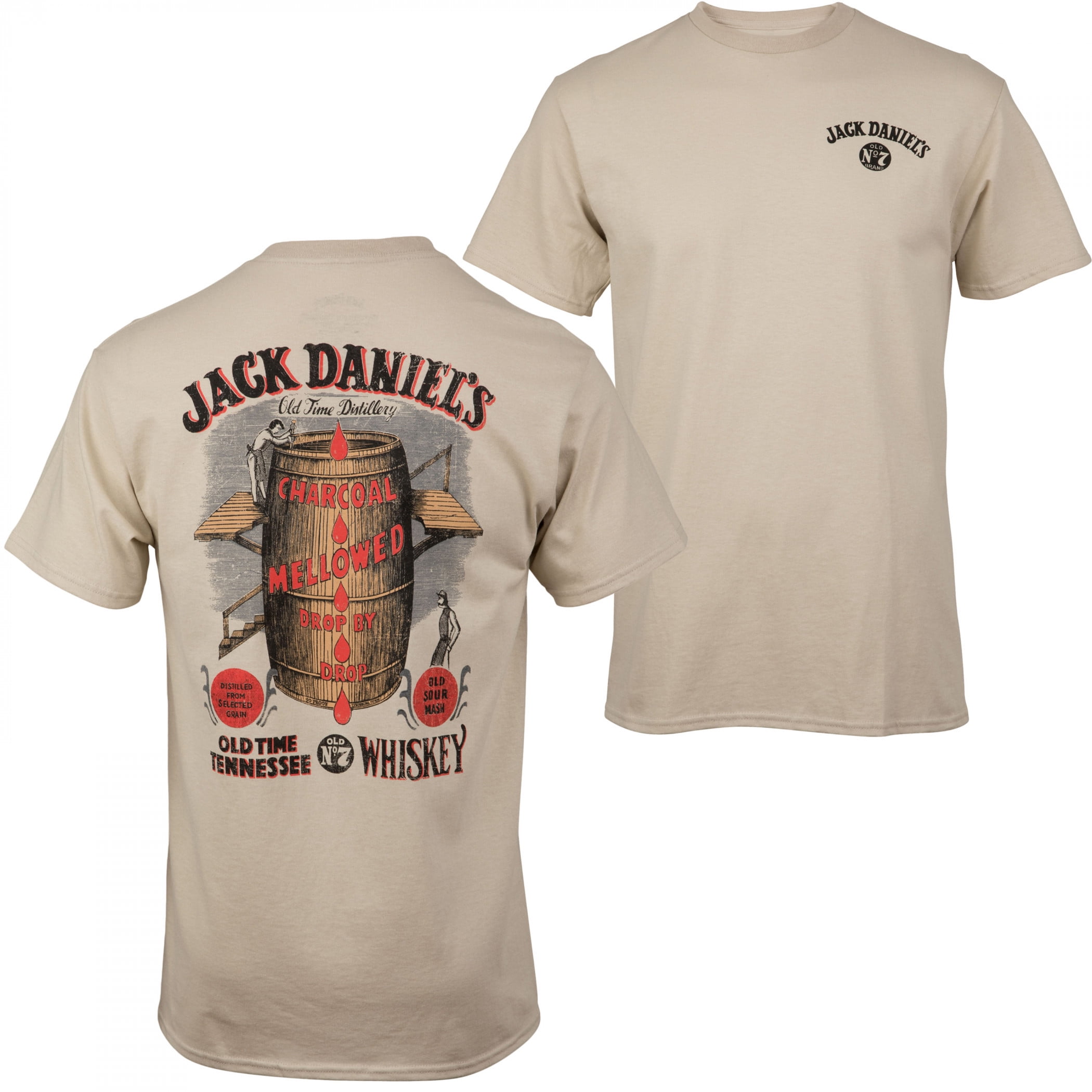 Jack Daniel's Ladies T-Shirt – Crafted In America, Old No. 7 Logo, 100% Cotton (Medium, Black) 3 thumbnail image