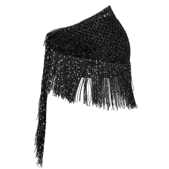 Mujer Danza Del Vientre Pañuelo De La Cadera Lentejuelas Cinturón De Baile Borla Falda Cinturón Negro Sunnimix Pañuelo de danza del vientre