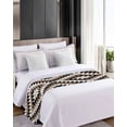 thumbnail image 4 of Xipuska Abstract Aztec Bed Runners for Queen Size Bed, Decorative Bed Throws for Foot of Bed, Brown Geometric Farmhouse Southwestern Bed Runner Sofa Throw Bedding Scarf Slipcover for Bedroom, 4 of 6