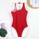 thumbnail image 3 of Traje de baño de una pieza para mujer, conjuntos de bikini para mujer, traje de baño de bikini de color liso sin espalda con tirantes, traje de baño de nailon para mujer, 3 of 4