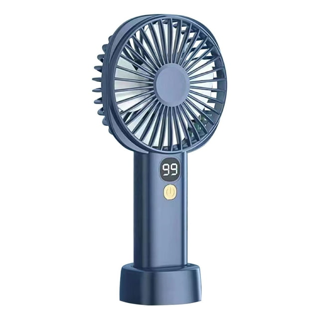 TopLLC New Small Fan Quiet Large Wind, Rechargeable Desktop Usb Mini Handheld Fan, Intelligent Digital Display, Five Speed Wind on Clearance