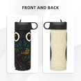 thumbnail image 3 of Yiaed Owl with Mandala Print Water Bottle with Straw Lid, Stainless Steel Double Wall Insulated Water Bottle | Leak-Proof and Spill-Proof Water Bottle, 3 of 8
