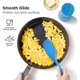 thumbnail image 5 of Kitchen Mama WaltzGrip Platinum Silicone Scraping Spatula: Non Stick for Frying Pan (Blue), 5 of 8