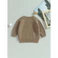 thumbnail image 5 of Infant Toddler Baby Girl Boy Knit Sweater 3M 6M 9M 12M 18M 24M Warm Solid Pullover Sweatshirt Long Sleeve Top Fall Winter Clothes, 5 of 9