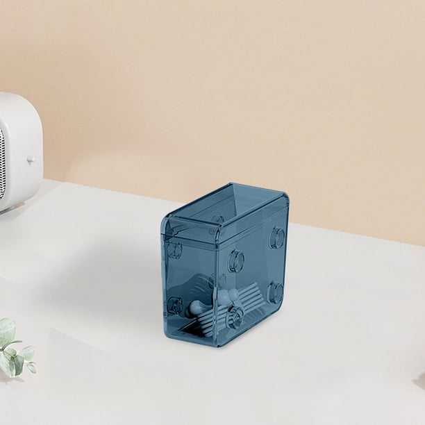 Caja de almacenamiento organizadora de cables | Dispositivo de bobinado compartimentado transparente portátil para cargar cables, auriculares, unidades USB | Plástico ABS duradero | 8,5x7,5x3,5cm |