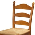 thumbnail image 5 of TMS 24" Indoor Ladder Back Counter Stool with Rush Seat, Set of 2, Oak, 5 of 7