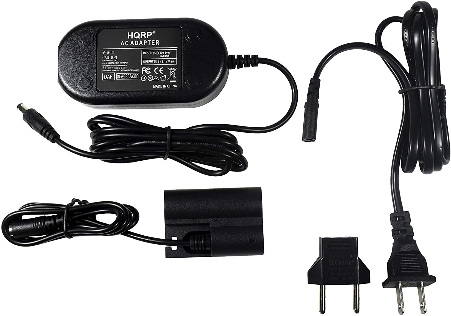 HQRP AC Power Adapter Kit for Canon ACKE2 / ACKE2 (contains AC Adapter