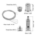 thumbnail image 2 of Unique Bargains Steel Cable Hanging Fixture Ceiling Stud Wire Rope Kit for LED Panel Fixing, 4 Set, 2 of 5