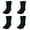 Black/Black, variant on Kids Heat Trapping Thermal Lined Boot Socks, 4 Pairs