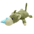 thumbnail image 4 of Dog Plush Toy Soft Chew Toy for Dog Squeaky Toys Chew Toys for Teething Stuffed Animal Toy Dog Toys for Aggressive Chewers Indestructible Dog Toy Chew Toys for Dogs Christmas Gifts,Green The Wolf, 4 of 4