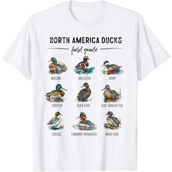 Simple Fit Ducks Guide Duck Lover Duck Guide Hunter Waterfowl Hunting T-Shirt