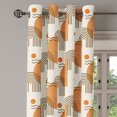 thumbnail image 3 of Ambesonne Geometric Grommet Curtain, Linear Pattern Print Art, 50"x84", Pale Earth Yellow and Ivory, 3 of 5