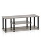 thumbnail image 1 of Soporte para TV Furinno Turn-N-Tube, sin herramientas, 3D, 3 niveles de hasta 50 pulgadas, 1 of 7