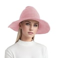 thumbnail image 1 of GDREDA Men's Hats Foldable Knit Pointed Witch Hat For Choice Witch Accessory，Pink, 1 of 5