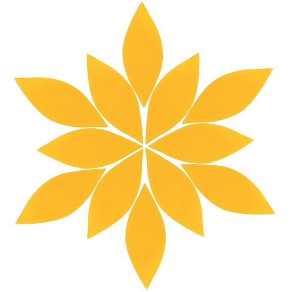 1 Set Petal Mosaic Tiles Petal Mosaic Tiles Glass Mosaic Pieces for DIY Crafts (50g)