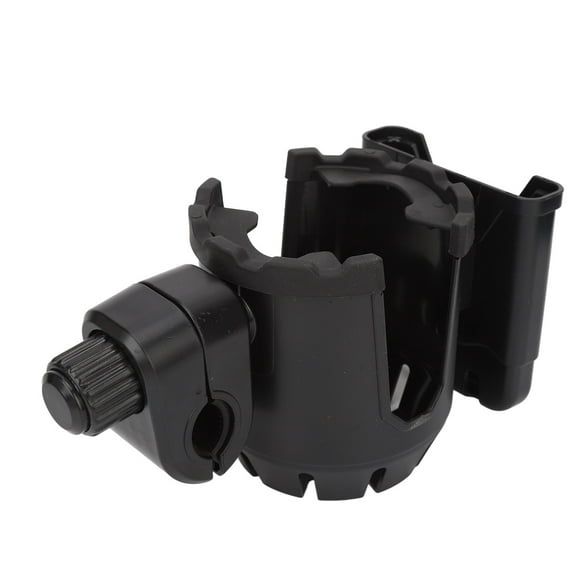 Stroller Drink Holder, Easy To Install Stroller Cup Holder Portable 360 Degrees Rotation For Wheelchair Black