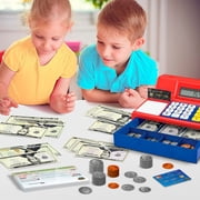 Play Money Set for Kids – Fake Money for Play and Learning – Kit Includes: Bills, Coins, Credit Card, and Checkbook
