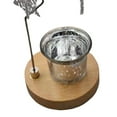 thumbnail image 3 of Candelero giratorio, portavelas decorativo de metal para té, portavelas para año Nuevo, decoraciones de escritorio, vacaciones, Hotel Argén perfecl Portavelas giratorio, 3 of 8