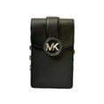 thumbnail image 2 of Michael Kors Womens Carmen Small Logo Smartphone Crossbody Bag (Black/Silver)35H3SNMC5L-001, 2 of 7