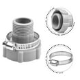 HONGDI Swimming Pool Drain Plug Connector Hose Adapter with Clamp for