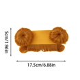 thumbnail image 3 of Set de accesorios para el pelo: diademas doradas para moños con pañuelos de punto suave para niñas pequeñas; diademas para recién nacidas para sesiones fotográficas y uso diario, 3 of 4