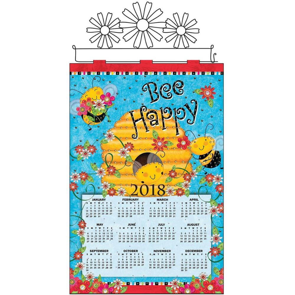 Design Works™ Bee Happy 2018 Calendar Felt & Sequin Kit