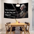 thumbnail image 3 of Bandera Tapestry Stay Strapped de George Washington, 100 x 150 cm, 3 of 4