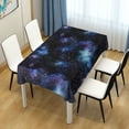thumbnail image 4 of Yayeee Tablecloths 60" x 108" Rectangle Wrinkle Resistant Party Table Cover, Watercolor Galaxy, 4 of 8