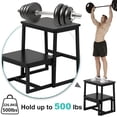 thumbnail image 3 of Step Stool for Adults,Holds up to 500Lb,3 in1 Heavy Duty Sturdy Two Step Stool for Kichen/Bathroom/High beds, Wooden&Metal Frame, Non-Slip Pads, 3 of 18