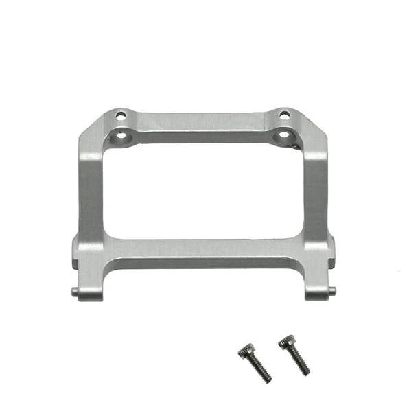 Conector de parachoques delantero Aleación de aluminio resistente Útil RC Enlazador Parachoques Multifuncional Servicio de peso ligero RC Auto Parte Silver Inevent FN001791-02